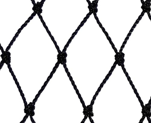 Filet de volière - Maille de 60mm Noir 12.5m x 10m 1.2 mm