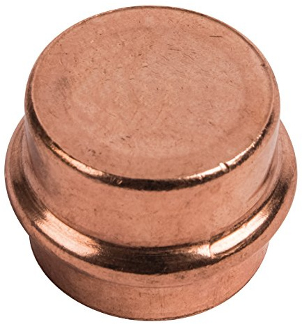 Sanitop-Wingenroth CU-Pressfitting Kappe 5301, 1 Stück, rot / gold, 12793 6