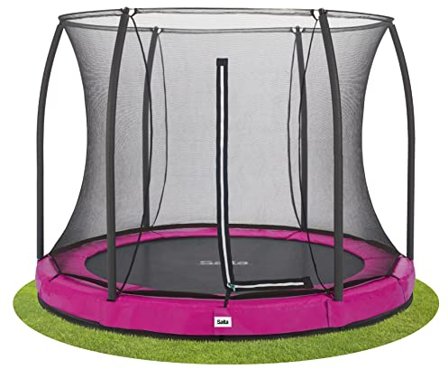 Salta Comfort Edition Ground - Bodentrampolin mit Sicherheitsnetz - ø213cm - Rund - Pink