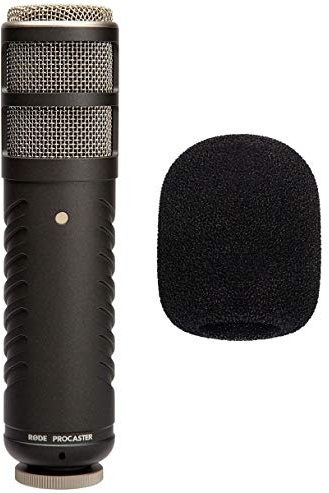 Rode Procaster Sprecher-Mikrofon + keepdrum WS02 Schaumstoff Windschutz