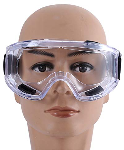 TYXTYX Schutzbrille Arbeitsschutzbrille,Medizinische Schutzbrille/Antibeschlag/Antispeichel/Augenschutzbrille transparent Vollsichtbrille für Brillenträger Labor Arzt Chemie Erwachsene,2 St