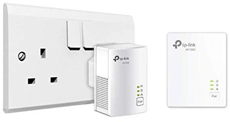 TP-LINK TL-PA7017 KIT 1-Port Gigabit Powerline Starter Kit, UK Plug (Renewed)