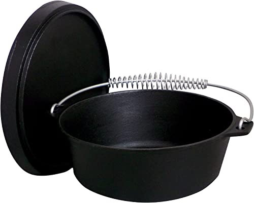 Forno olandese in ghisa stagionata da 8 Qt. con coperchio in ghisa