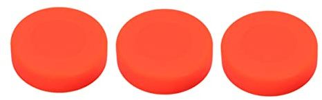 Homoyoyo 3stücke Eishockey Pucks PVC Übungspucks Orange Mit Elastischer Oberfläche Für Hockeysport Und Stärkung Der Oberkörperkraft Bei Kindern