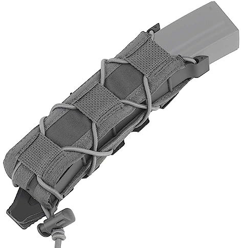 Einzelne Magazintasche, 9mm Universelles Magazinholster, verstellbare Verlängerte Pistolen Magazinhalter mit MOLLE-System fur 1911, HK 45, M9/B 92, G, XD mags