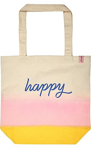 moses Smile Shopper Happy | Maße ca. 45 x 38 x 3 cm | Einkaufstasche aus Bio-Baumwolle | Beutel zum Einkaufen