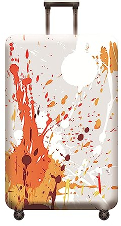 Hiseng Kofferhülle Elastisch 18-32 Zoll Kofferschutzhülle Waschbar Gepäck Cover Reisekoffer Hülle Kofferschutz Luggage Cover Kofferschutzhülle (M (22-24 Zoll),Aquarellmalerei 5)