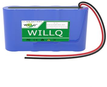 WILLQ Wiederaufladbarer Ersatz-Lithium-Ionen-Akku 6,4V 6Ah 12Ah 18Ah 24Ah 30Ah LiFePo4-Akku mit Kabel für elektrisches Spielzeug, Solarbeleuchtung, Backup-Batterie