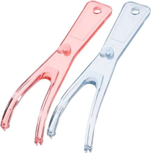 2st Tandtrådshållare Handtag Återanvändbart tandtrådshandtag Byte av Reach Flosser Refill Heads Dental Back Tand Floss Picks Tandtrådsgängare Sticks /1222