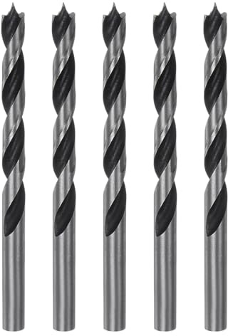 sourcing map 5 x Brad Point Bohrer 7 mm präzises Schneiden mit Brad Point Spitze für Holz, Holzwerkzeug