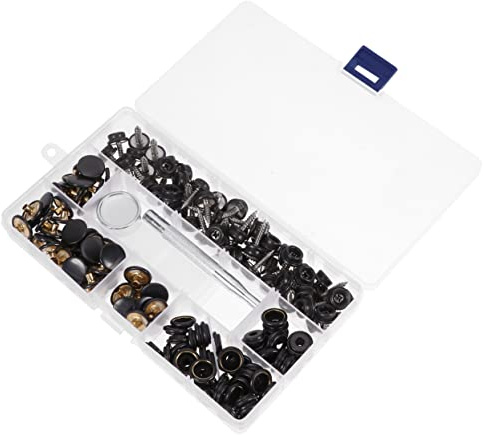 NUOBESTY Stainless Steel Turnbuckle Screw Kit for Snap Button Fastener for Tent Boat Sofa Fixing Metal Snap Button Fasteners for Home Store