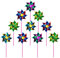 YFHUVB 40 PCS Foil Rainbow Pinwheel, Plastic Windmills for Garden Lawn Garden DIY Windmill, Windmill Bird Scarer Sparkly Reflective Pinwheels for Boys Girls Party Pinwheels Party Favor