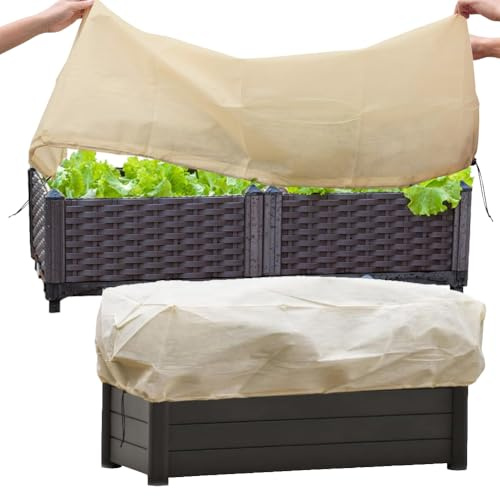 LUPATDY Protezione antigelo per piante, protezione invernale per piante, 2 pezzi, 150 x 40 x 45 cm, riutilizzabile, protezione invernale per piante in vaso, protezione antigelo, piante