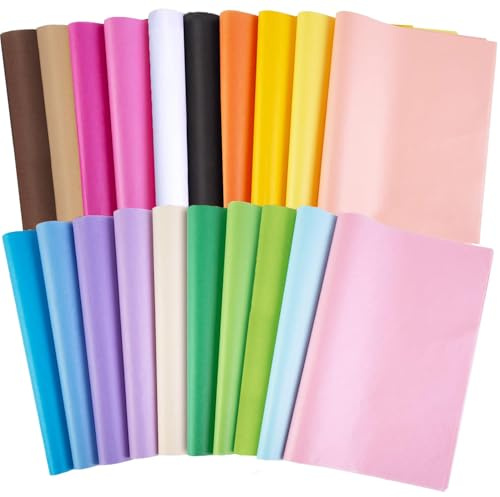 Jwssor Tissue Paper,20sheets Colorful 70x50cm Rainbow Tissue Paper for Birthday Christmas