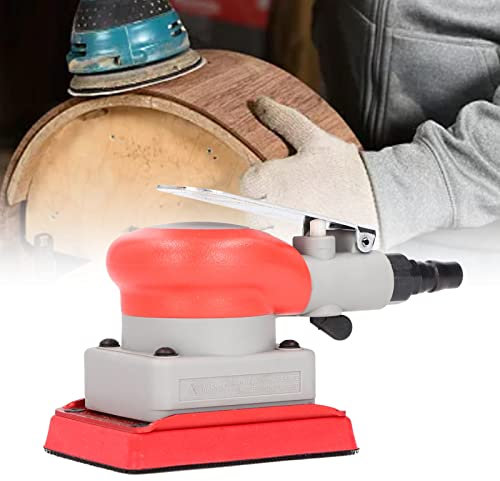 Air Random Orbital Sander, 10000rpm Air Powered Sander, Zinc Alloy Pneumatic Sander, Palm Air Powered Sander, for Car Waxing, Auto Body Work, Wood Working Car Polisher
