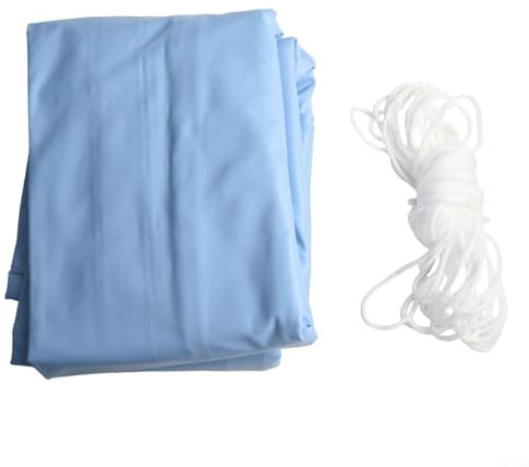 HEBEOT Cuscino protettivo per piscina, grande, quadrato, resistente al freddo, 120 x 240 cm, con corda spessa 0,27 mm