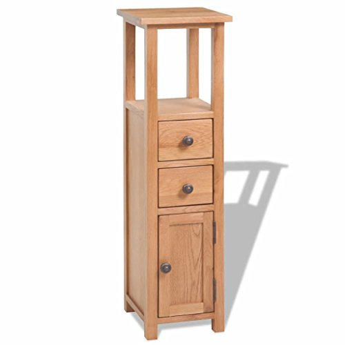 ShGaxin Eckschrank, Sideboard, Kommode, Küchenschrank, Flurmöbeln, Kaffeeschrank, Wohnzimmermöbel, 26x26x94 cm Massivholz Eiche