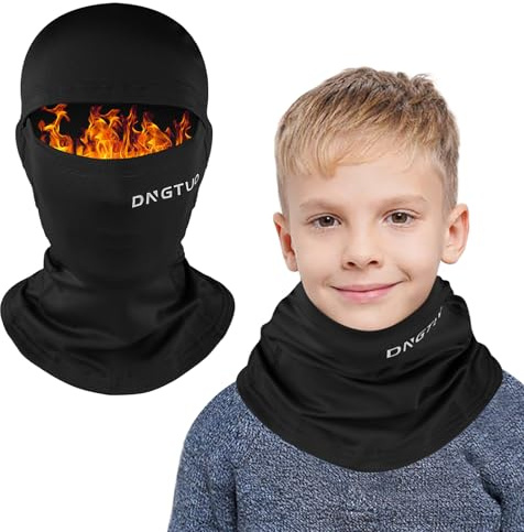 AYPOW Passamontagna in Pile Termico Bambini 4-12 Anni, Invernale Multifunzione Antivento Caldo Maschera da Sci da Ciclismo, Berretti Cappello con Scaldacollo per Ragazzi Ragazze Sport all'Aria Aperta