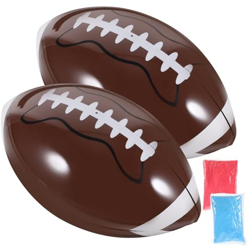 Alipis 2pièces Ballon De Rugby pour Révélation Lot de Décoration Fête Shower Garçon Fille Accessoire Fête Thème Sport