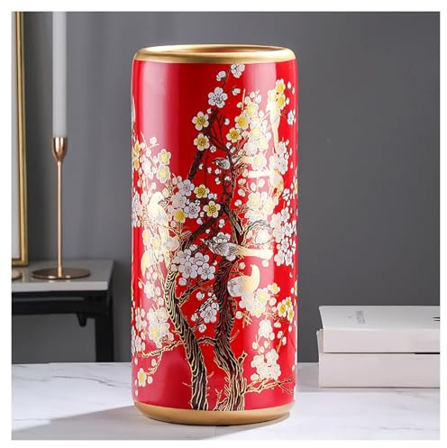 LFIEVO Various Patterned Ceramic Umbrella Stands Multifunctional Floor-standing Umbrellas Holder for Living Rooms Vintage Ceramic Vases Suitable for Homes Offices and Entrances