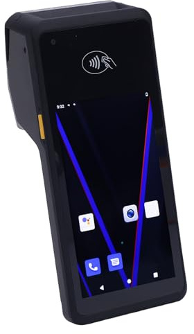 Annadue NFC Barcode Scanner 58 Mm, 1d 2D QR Bluetooth 5.0 NFC -Balken -Leser für Android 11, 4G LTE, 5G WiFi, 5 -Zoll -Touchscreen, 2 GB RAM 16 GB ROM, Handheld -PDA -Drucker