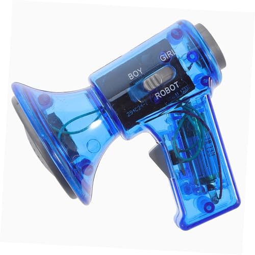 CONGARTENO Garçon Fille Mini Mégaphone Multi Modulateur Vocal Amplificateur Sonore Jouet pour Communication Ludique Bleu