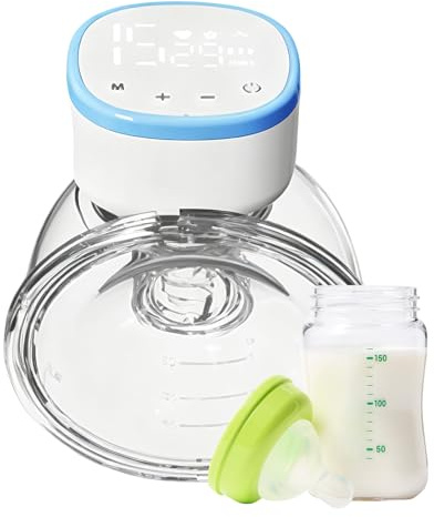 Elektrisk – 14,3 cm handsfree | automatisk silikon, bärbar med snabbladdning och ljudlös extraktion | denna pump gör amningen självständigt