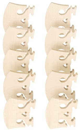 Levemolo 10 piezas Puente Violín Arce Reemplazo Madera Maple Corazón Accesorios Violín Estilo Barroco Suave