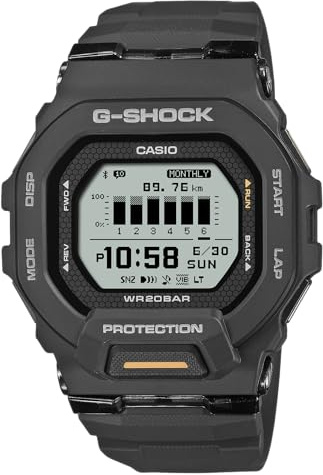 Casio G-Shock Move Step Tracker Nero Resina Digitale MIP Orologio GBD200-1A1
