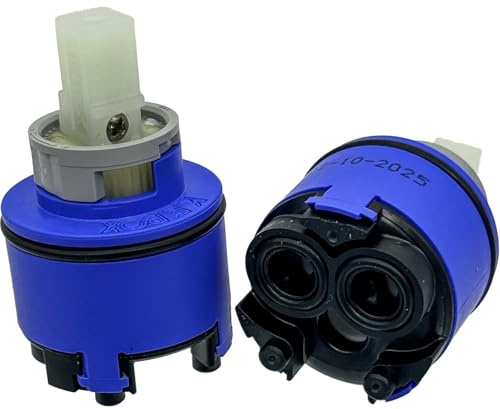 Cartuccia di Ricambio per Miscelatore Monocomando 35mm Bassa con distributore 2 Piedini in Ceramica Kerox K35OP