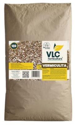 Vermiculita Hortícola 100 litros VLC Horticultura | Sustrato Mineral Natural | Retención de Agua y Aireación | Semilleros, Macetas, Jardín y Huerto