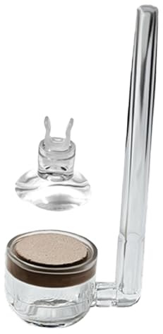 drburpily Kolsyrediffusor Mini Glas CO2-diffusor Små tankar Robust akvarievattenreningssystem Fast och inte lätt att falla av Applikation Akvariumluftraffinaderare är lämplig, Rensa, 20x70mm
