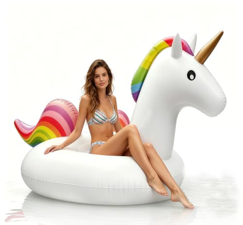 Giant Inflatable Pool Float for Adult, Pool Floating Raft Water Float Beach Floaties Lounge, Large Inflatable Pool Toys for Women Girls Lake Beach Water Swim Hen Party Decor