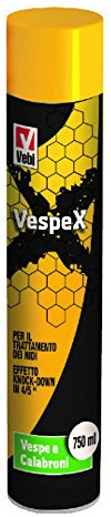 VESPEX INSETTICIDA AEROSOL 750 ml IDEALE PER CONTROLLARE E COMBATTERE VESPE E CALABRONI
