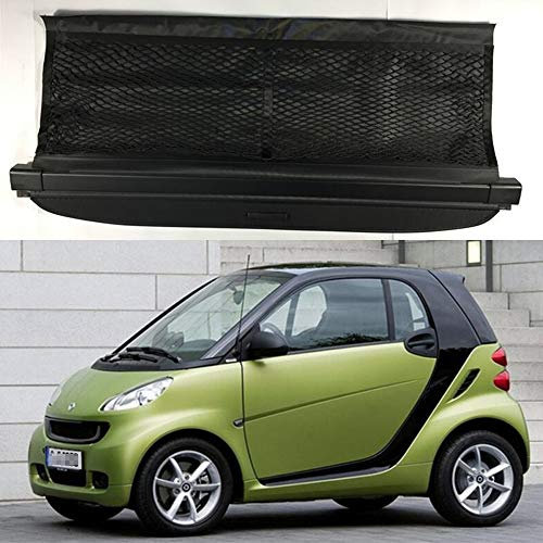 Aojiek Auto Laderaumabdeckung Kofferraumabdeckung Rollo FüR Smart 451 fortwo 2009-2014 Kofferraum Schutz Abdeckung GepäCkraumabdeckung Einziehbar