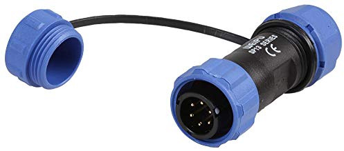 Connettore filettato circolare, 6 poli, 5-8 mm, IP68