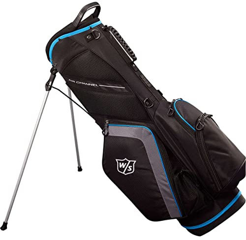Wilson Staff WS LITE Stand Bag Black/Charcoal/Blue