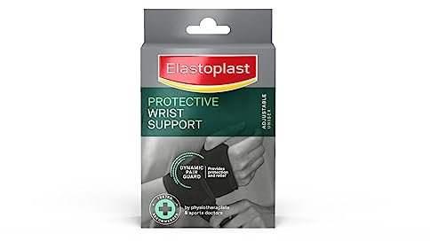 Elastoplast Protective Adjustable Wrist Support (1 Wrist Sleeve), Supportive Wrist Brace for Carpal Tunnel, Tendonitis, Sprains, Strains, Arthritis and Weak/Injured Wrists