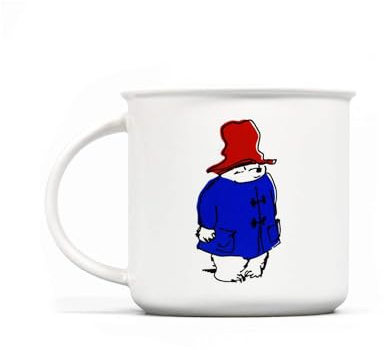 Half Moon Bay | Paddington Bear | Enamel Style Ceramic Mug | Vintage Kind & Polite Tea Cup 350ml | Official Merchandise | Heartwarming British Christmas Birthday Gift for Kids & Parents