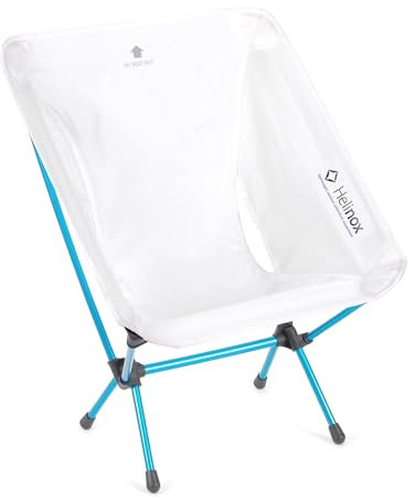 Helinox Chair Zero Ultralight Compact Large Camping Chair White, 0.5kg Outdoor Chairs, Folding Chairs for Outside, Hiking, Backpacking, Camping, Adventures