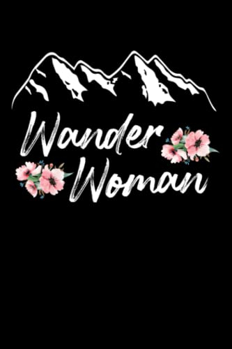 Notizbuch A5 kariert mit Softcover Design: Wanderwoman Wanderlust Wanderer Bergsteiger Bergfan: 120 karierte DIN A5 Seiten