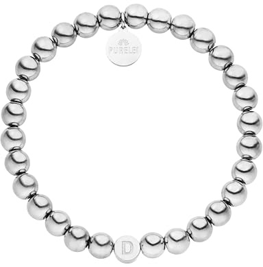 Purelei Buchstaben Armband Anxiety– Accessoire mit Bedeutung – Wasserfester Schmuck – mit Buchstaben aus langlebigem Edelstahl - Verstellbar – Modeschmuck für deinen individuellen Look