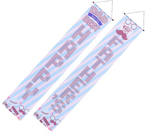 MUCKLILY Festival Yard Banner Vatertag Dekorative Flagge Home Supplies Thema Party Banner für Väter