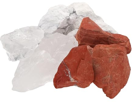 Mezcla de piedras de agua “Fitness” Juego de agua con piedras preciosas | Piedras en bruto 100% naturales | Incluye instrucciones para agua de gemas y tarjeta informativa