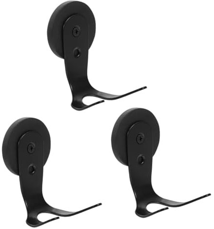 JECOMPRIS 3st Magnetischer Haken Saugnapfhaken Magnethaken Strapazierfähig Magnetstab Magnetischer Kranzaufhänger Garagen-magnethaken Schlüsselhaken Magnetisch Magnetische Haken Black Eisen