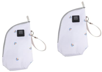 JOINPAYA 2stücke Babyflaschenwärmer Für Unterwegs Tragbarer Usb-milchwärmer Mit Drei Temperaturstufen Isolierter Flaschenhalter Für Mädchen Für Auto Und -rainbow