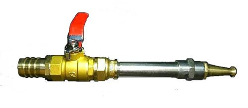 Brass Ball Valve Switch for High Pressure Water Gun Washer 19mm 200mm Jet Lance Fire Reel Hose Watering Pipe Connector.