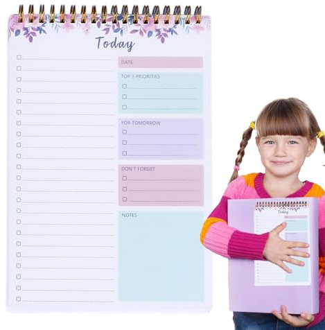 Bloc-notes de la liste de contrôle quotidienne, Bloc-notes des choses de | Listes de par notes de 52 feuilles,Listes de notes, bloc-notes pour les notes de choses de,