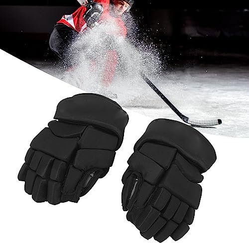 Oreilet Guanti hockey per giovani, guanti hockey su ghiaccio traspiranti leggeri, guanti protettivi per le dita pieghevoli per street hockey, lacrosse, hockey su prato, hockey su