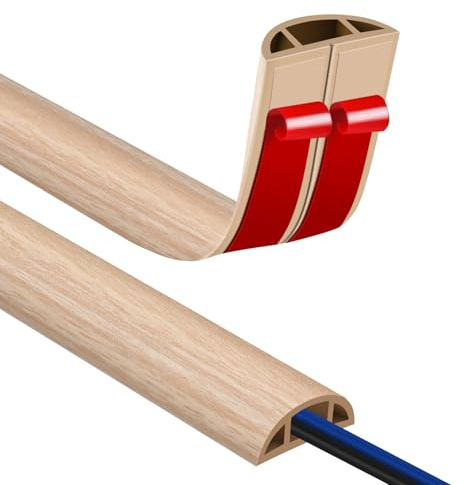 Kabelkanal Golv, Flexibel Liten Kabelkanal, kabelkanal Golv PVC, Kabelkanal Självhäftande, För alla Nätkablar Hushåll, Kontor, Skola, Lager